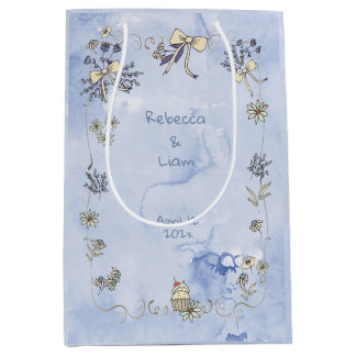 Coquette Border Watercolor Medium Gift Bag