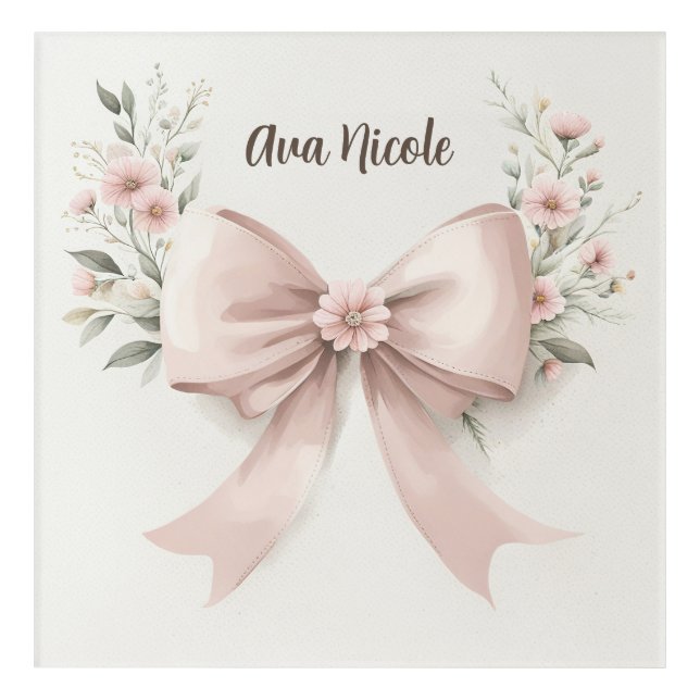 Coquette Bow Acrylic Print (Front)