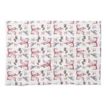 Coquette Bow and Floral Print - Soft Pink