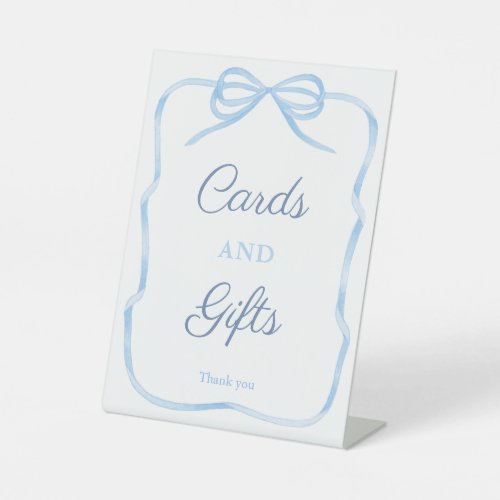 Coquette Bow Cards And Gifts Bridal Shower 8x10 Pedestal Sign