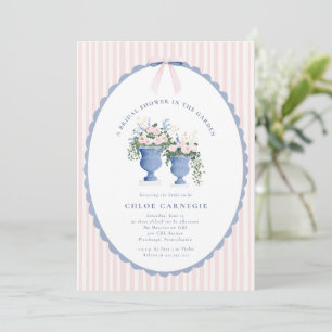 Coquette Bow Garden Manor Bridal Shower Invitation