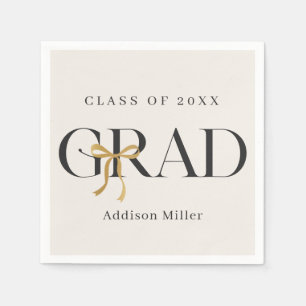 Coquette Bow Graduation Napkins