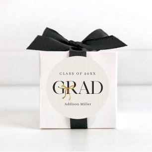 Coquette Bow Graduation Stickers