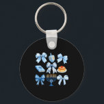 Coquette Bow Hanukkah Chanukah Pajama Latke Jewish Keychain<br><div class="desc">Coquette Bow Hanukkah Chanukah Pajama Latke Jewish Women</div>