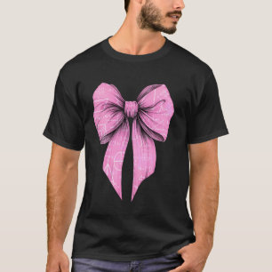 Coquette Bow Math Teacher Equation Back To School  T-Shirt