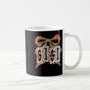 Coquette Bow Merry Christmas Gigi Grandma Xmas Paj Coffee Mug