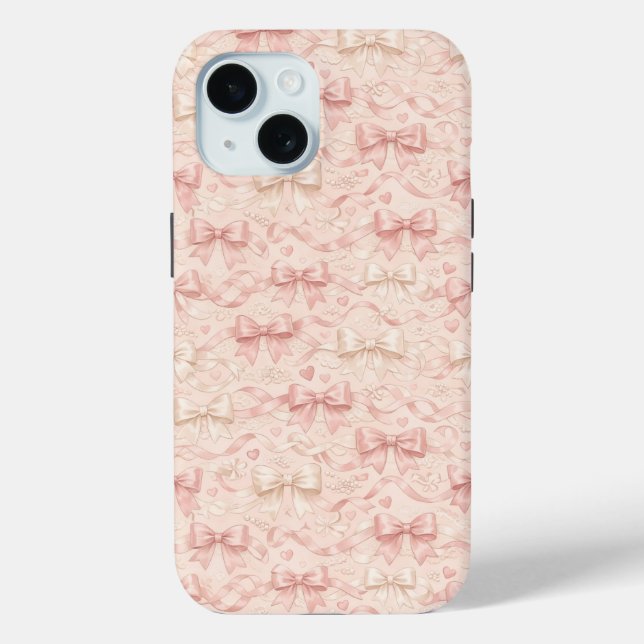 Coquette Bow Pattern Case-Mate iPhone Case (Back)