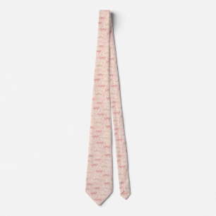 Coquette Bow Pattern Neck Tie