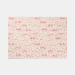 Coquette Bow Pattern Outdoor Rug