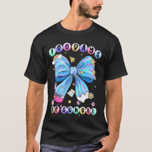 Coquette Bow Pencil 100 Days of School Student Tea T-Shirt