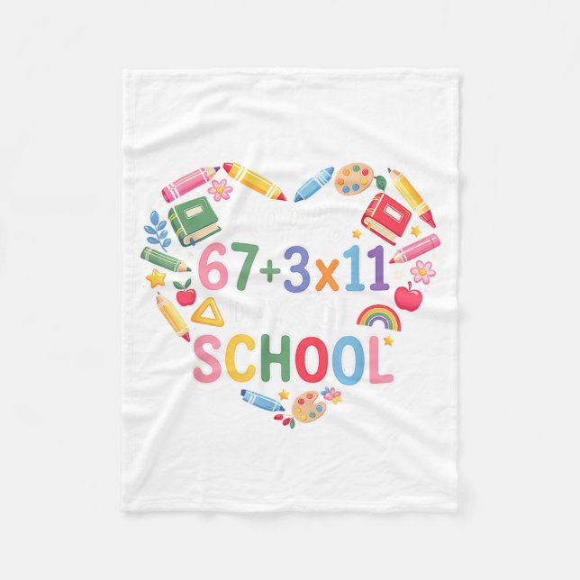 Coquette Bow Pencil Mask Beads Mardi Gras Teacher  Fleece Blanket (Front)