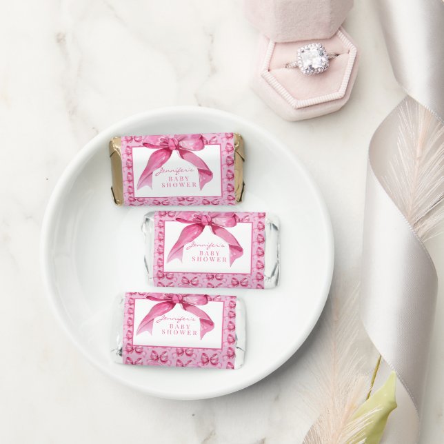 Coquette Bow | Pink Baby Girl Shower Favor (Wedding)