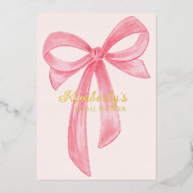 Coquette Bow Pink Bridal Shower