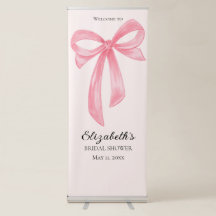 Coquette Bow Pink Bridal Shower
