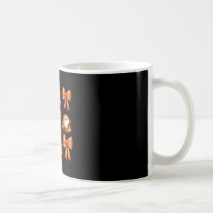 Coquette bow pumpkin spice coffee halloween mug
