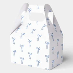 Coquette Bow Something Blue Bridal Shower Favor Favor Boxes