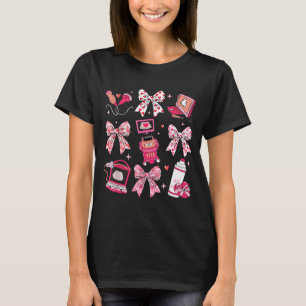 Coquette Bow Sonographer Valentine Ultrasound Tech T-Shirt