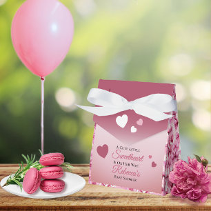 Coquette Bows A Little Sweetheart Baby Shower Favor Boxes