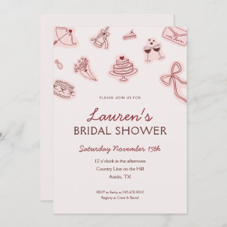 Coquette Bridal Shower Invitation