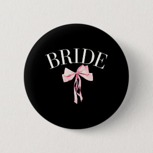 Coquette Bride With Coquette Bows Engagement Brida Button