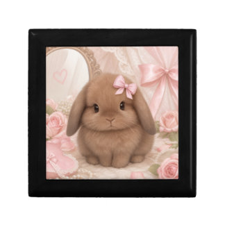 coquette bunny pink gift box
