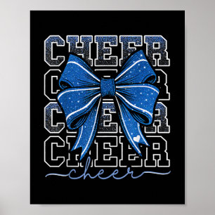 Coquette Cheer Bow Team Cheerleader Cheerleading B Poster