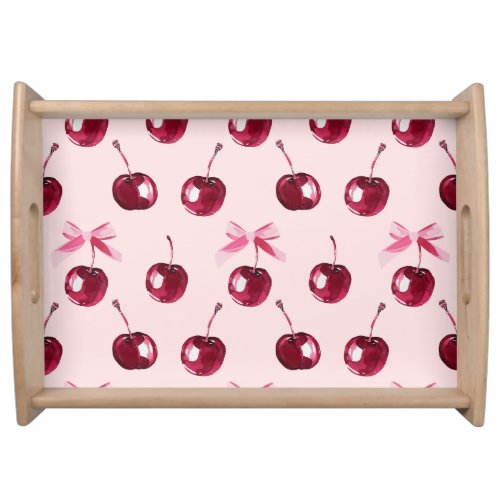 Coquette Cherries Pattern Serving Tray