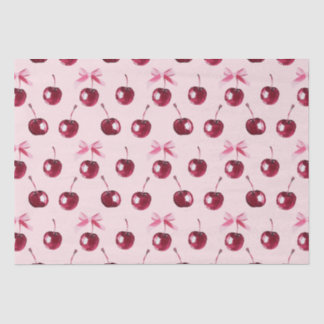Coquette Cherries Pattern Tissue Paper