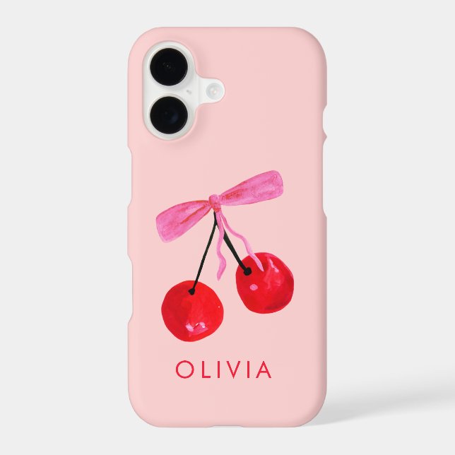 Coquette Cherry & Bow Case-Mate iPhone Case (Back)