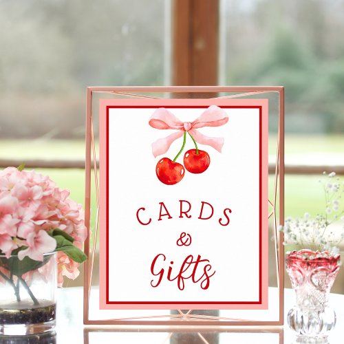 Coquette Cherry Cards  Gifts Sign