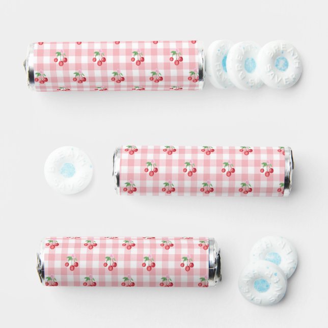 Coquette Cherry Monogam Bridal Shower Breath Savers® Mints (Assorted)