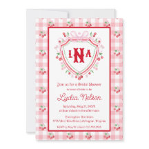 Coquette Cherry Monogam Bridal Shower