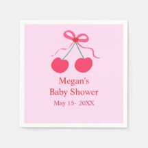 Coquette Cherry on Top Girl Baby Shower 