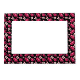 Pinkcore Y2K Retro Flower Personalized Magnetic Frame | Zazzle