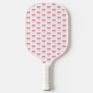Coquette Cherry Pink Bow Girl Ladies Birthday Pickleball Paddle