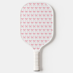 Coquette Cherry Pink Bow Girl Ladies Birthday Pickleball Paddle