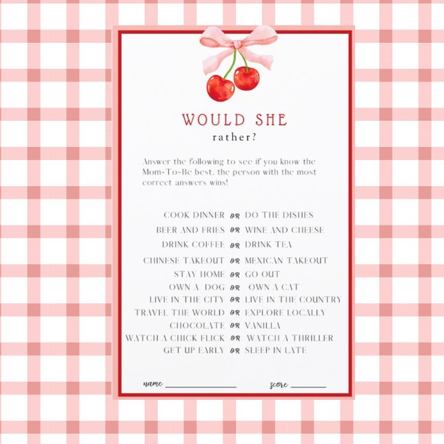 Coquette Cherry Would She Rather Game (Creator Uploaded)