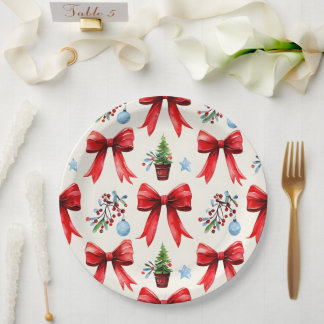 Coquette Christmas Plates