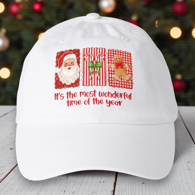 Coquette Christmas Santa Candy Canes Gingerbread Hat (Creator Uploaded)