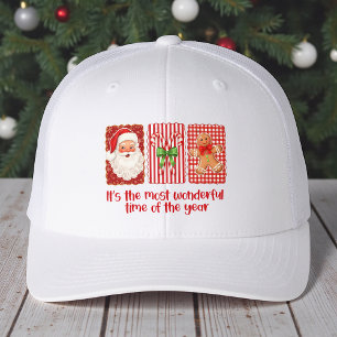 Coquette Christmas Santa Candy Gingerbread Hat