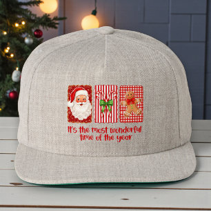 Coquette Christmas Santa Candy Gingerbread Hat