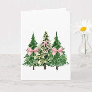 Coquette Christmas Tree, Breast Cancer AwarenessCo Card