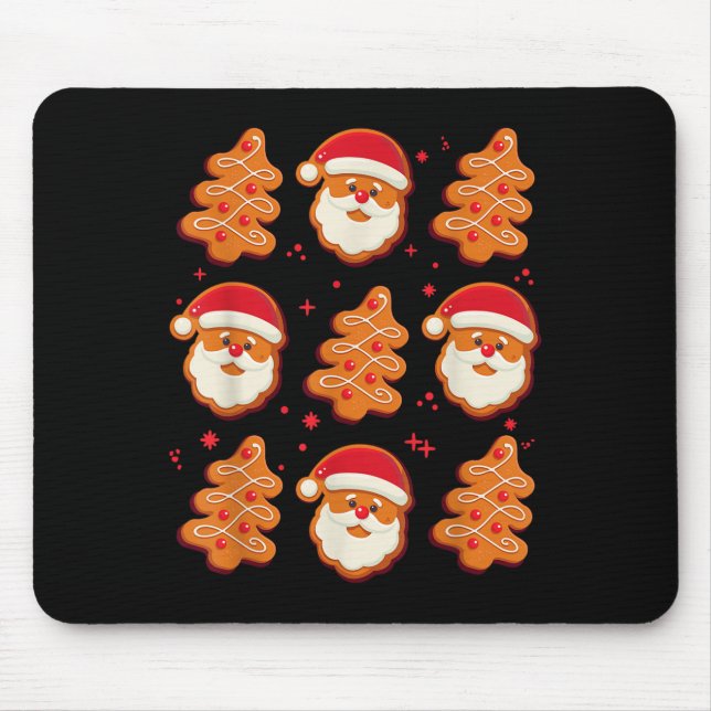 Coquette Christmas Tree Cake Santa Claus Nk Christ Mouse Pad (Front)