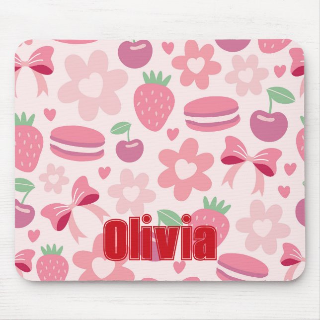 Coquette Computer/Gaming Mouse Pad for Mom (Front)