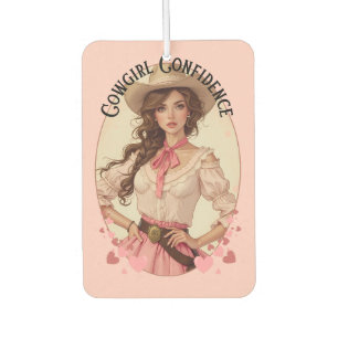 Coquette Cowgirl Western Fashion Portrait Air Freshener