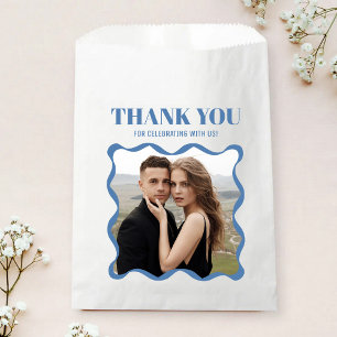 Coquette Curvy Ribbon Retro Wedding Favor Bag