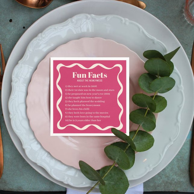 Coquette Curvy Ribbon Retro Wedding Napkins (Creator Uploaded)