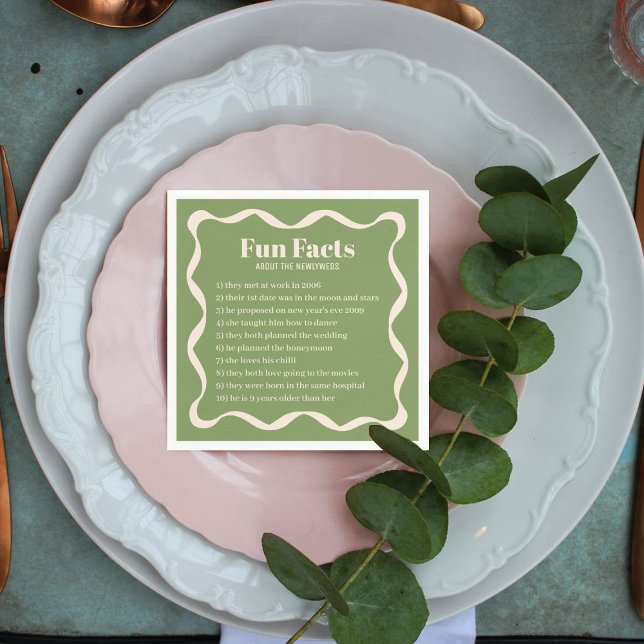 Coquette Curvy Ribbon Retro Wedding Napkins (Creator Uploaded)