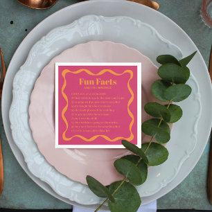 Coquette Curvy Ribbon Retro Wedding Napkins