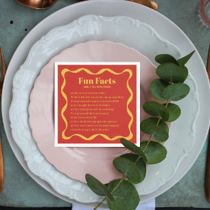 Coquette Curvy Ribbon Retro Wedding Napkins